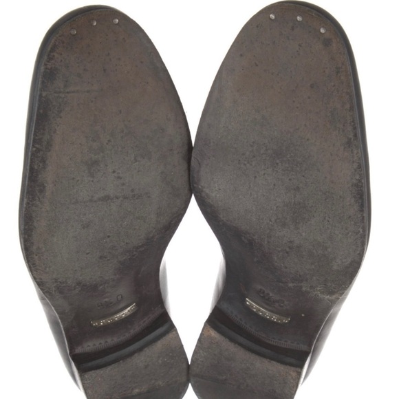 GUCCI Logo Leather Loafers Men\'s Size 8.5 AUTHENTIC main image 8